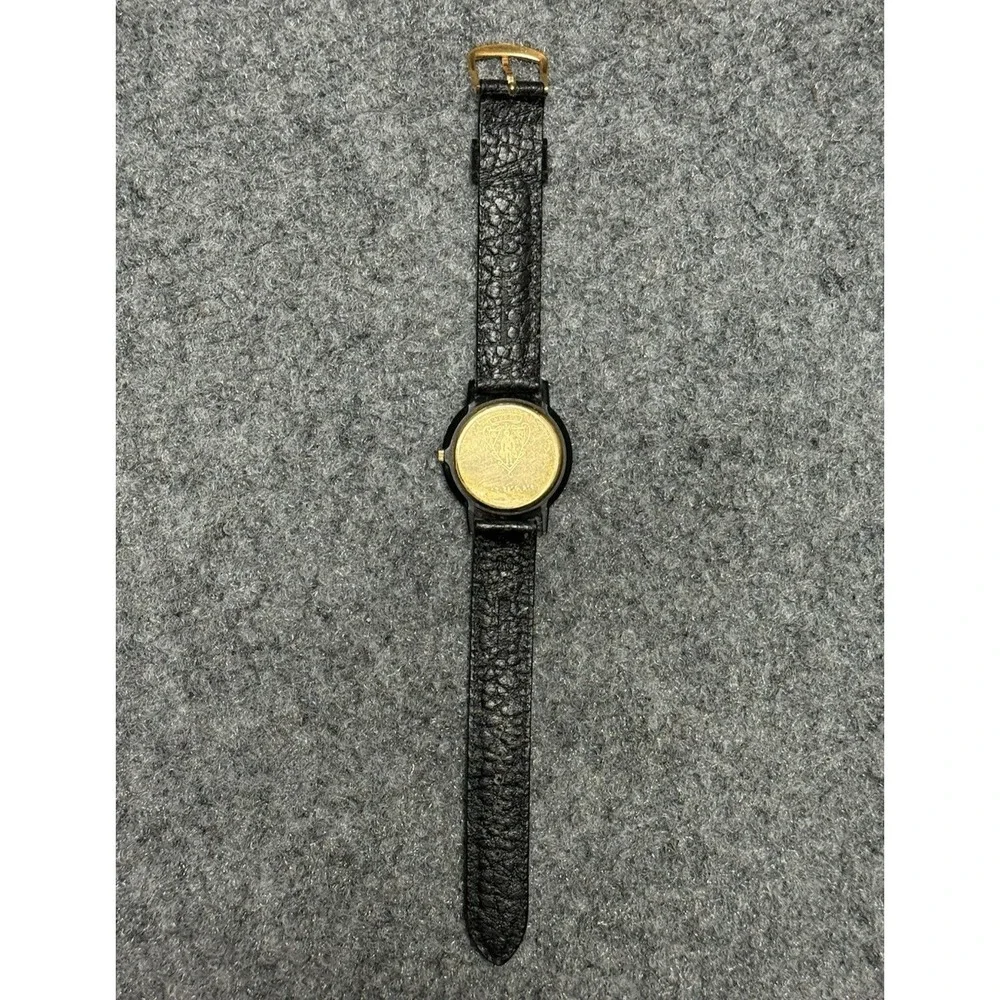 Gucci Wristwatch Mens Black Gold Vintage 13 3200 218 GG Logo Luxury Classic
